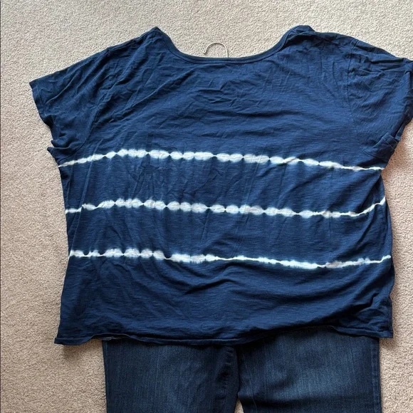 Sonoma Navy Blue Cotton Blend Top - Picture 4 of 7